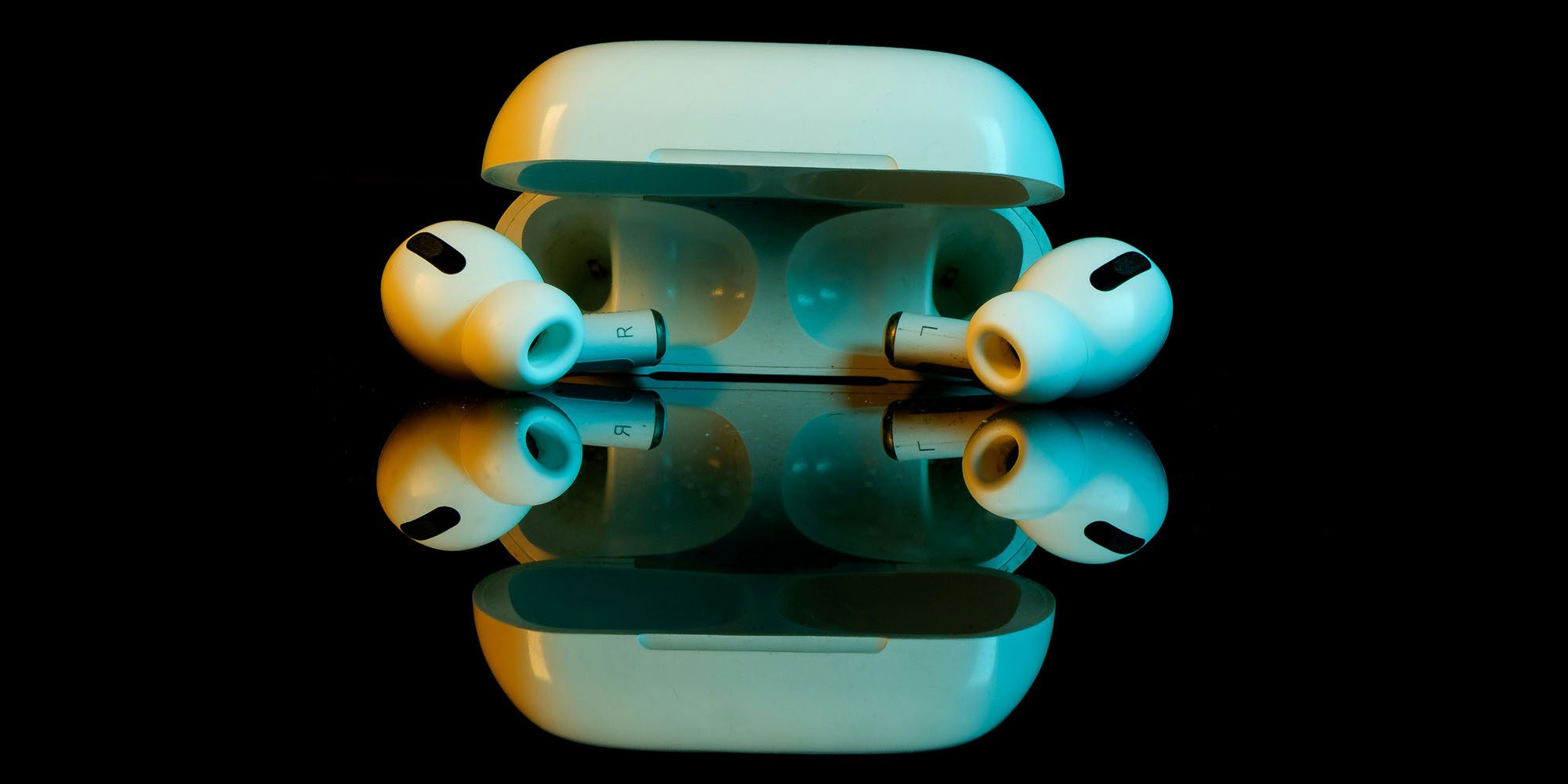 Smart AirPods cameras could be a killer feature – if they work | Two shares AirPods Pro on a reflective surface